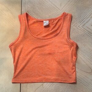 SHEIN Vibrant Orange Crop Top